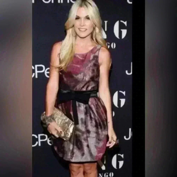 Alice + Olivia Marie Tulip Dress Purple Metallic - Picture 11 of 11